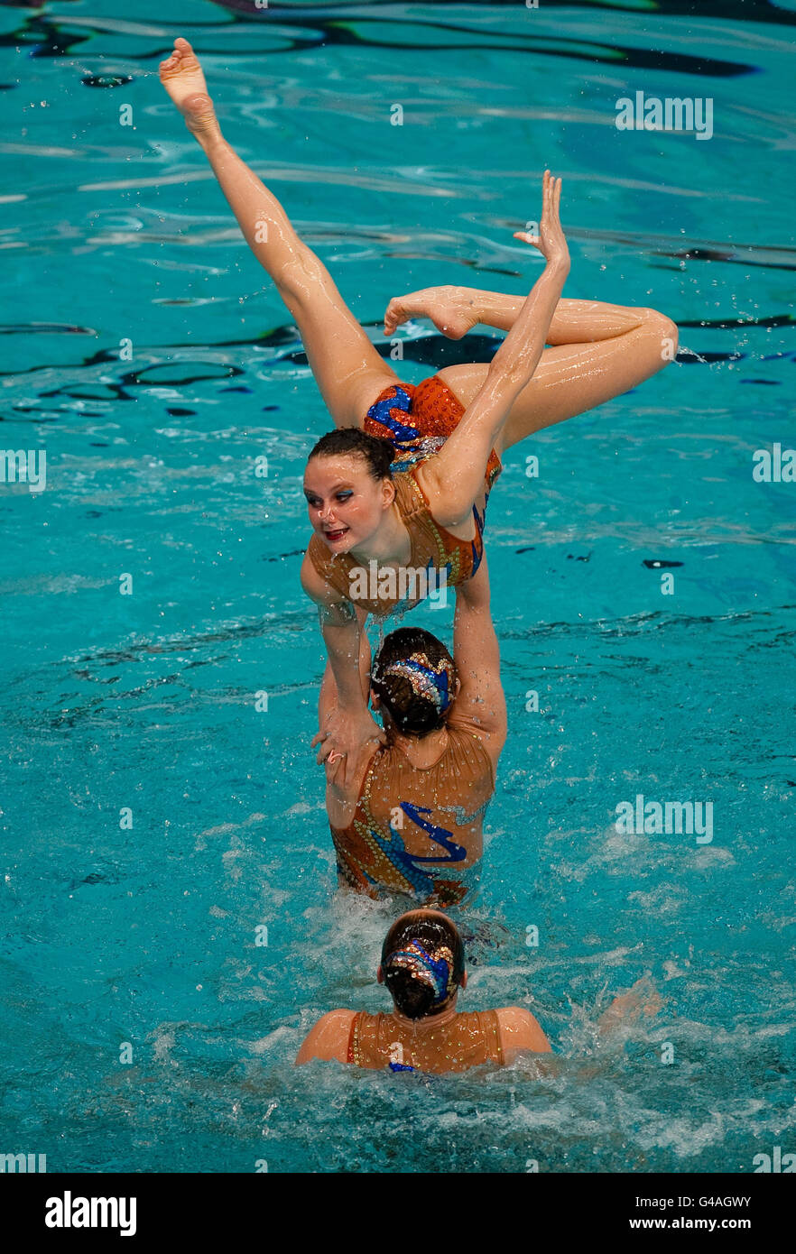 Nuoto - 2011 LEN Europeo di nuoto sincronizzato Champions Cup - Giorno 2 - Ponds Forge Foto Stock