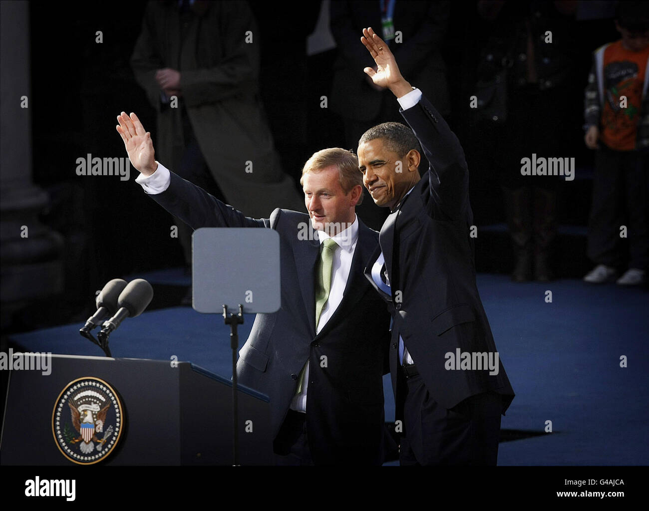 Il presidente Obama visita in Irlanda - Giorno Uno Foto Stock