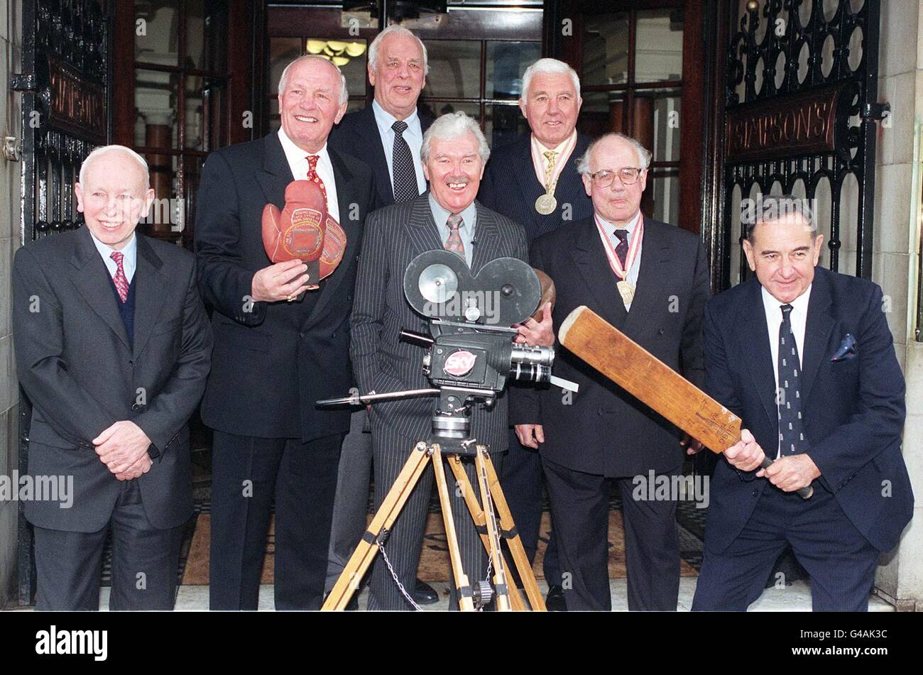 Dickie Davies eroi sportivi Foto Stock