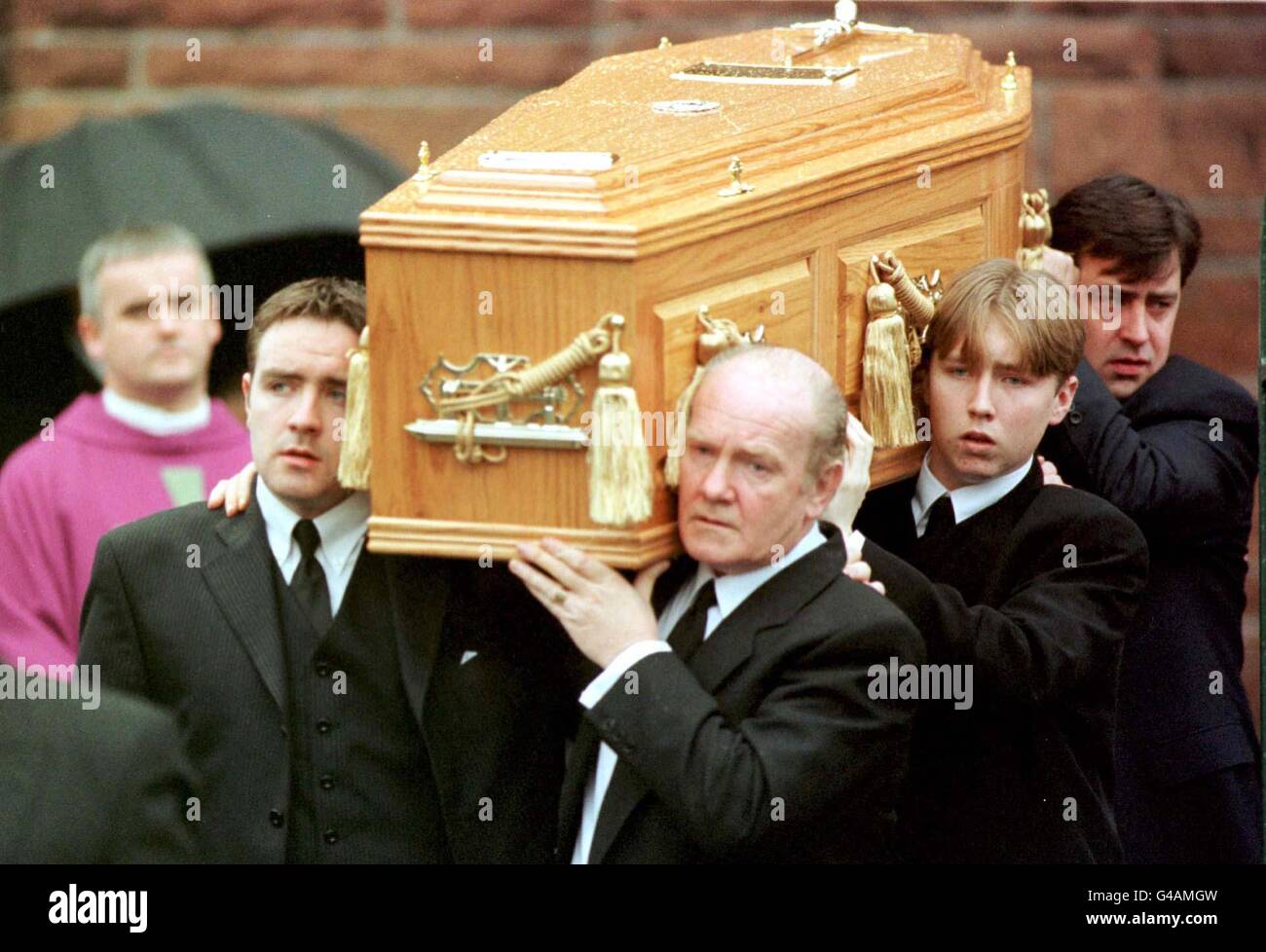 Funerale Reid/bara Foto Stock