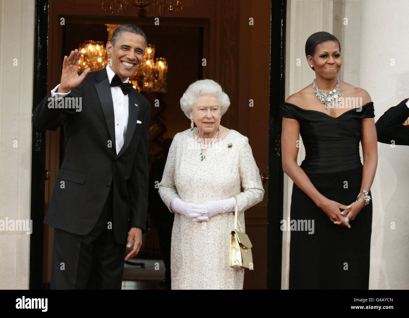 Il presidente Obama visita di Stato nel Regno Unito- Giorno Due Foto Stock