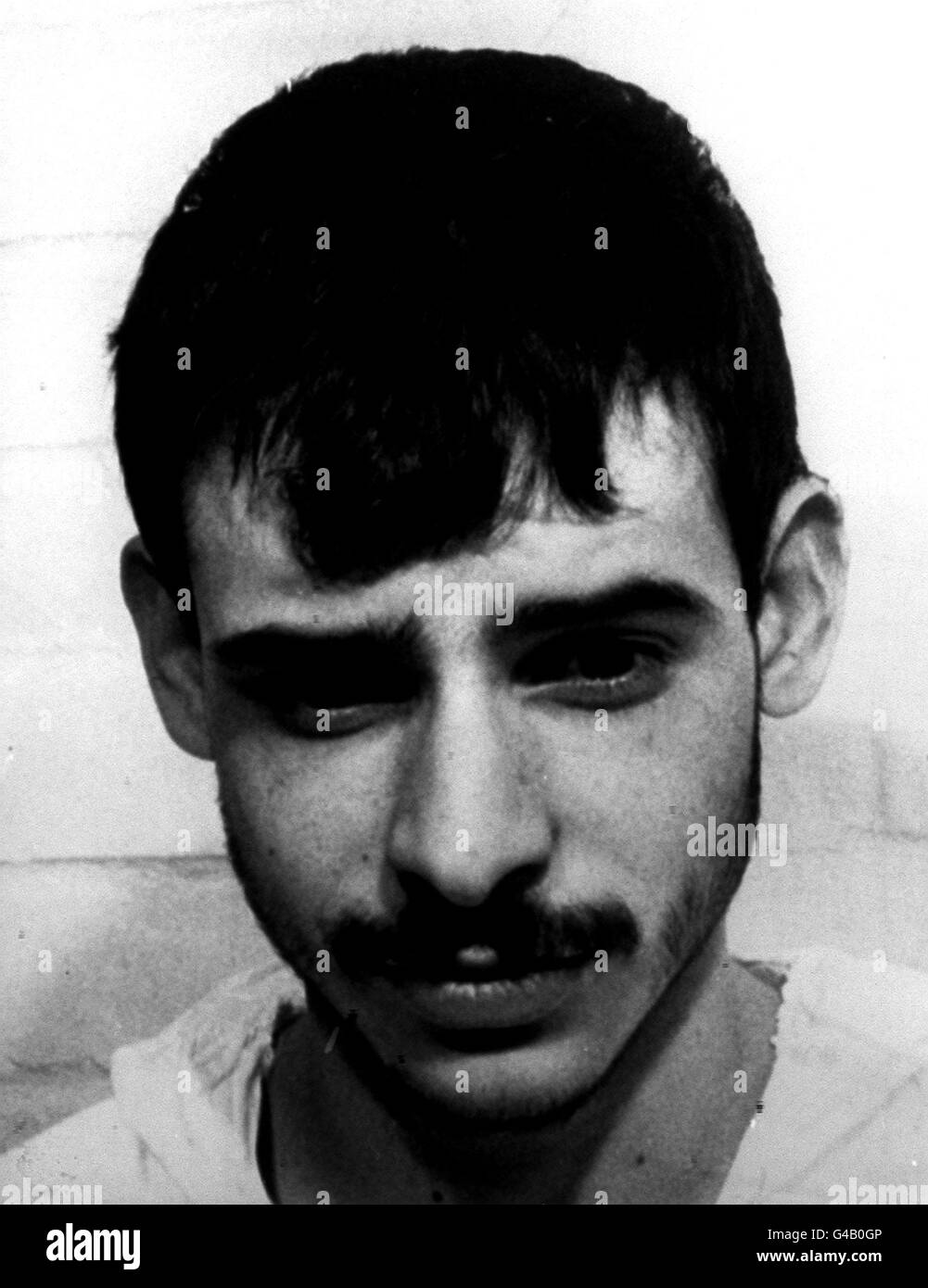 PA NEWS PHOTO 30/3/90 UNO DEI 'M 25 GANG' JASON COOPER (20) È STATO INCARCERATO PER SETTE ANNI IN UNA GIOVANE ISTITUZIONE DI TRASGRESSORI PRESSO IL VECCHIO BAILEY OGGI A LONDRA PER AVER COMMESSO UNA SERIE DI REATI. Foto Stock