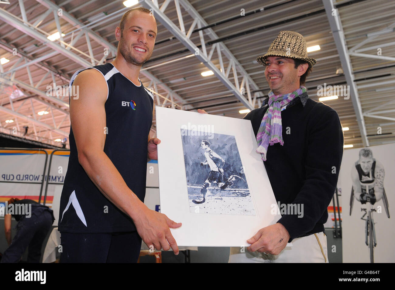 Paralimpiadi - Oscar Pistorius lancia BT Arte dello Sport Foto Stock