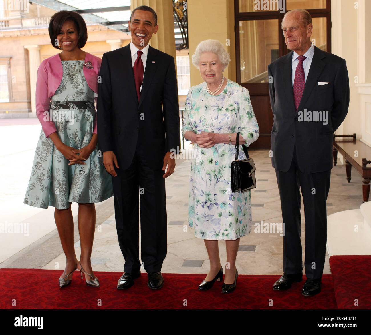 Il presidente Obama visita di Stato nel Regno Unito- Giorno Uno Foto Stock