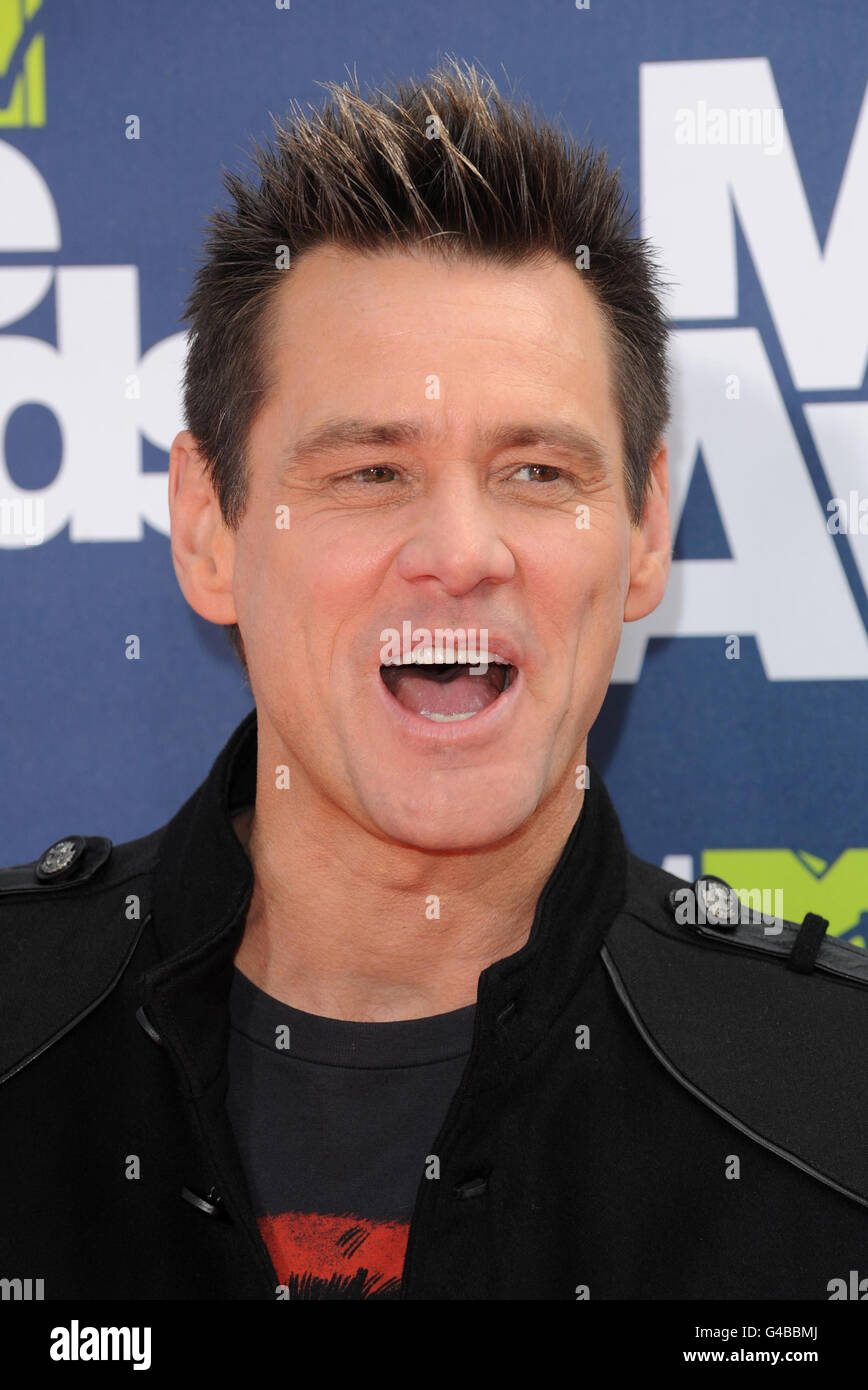 2011 MTV Movie Awards - California. Jim Carrey al MTV Movie Awards 2011 al Gibson Amphitheater di Universal City, Los Angeles. Foto Stock