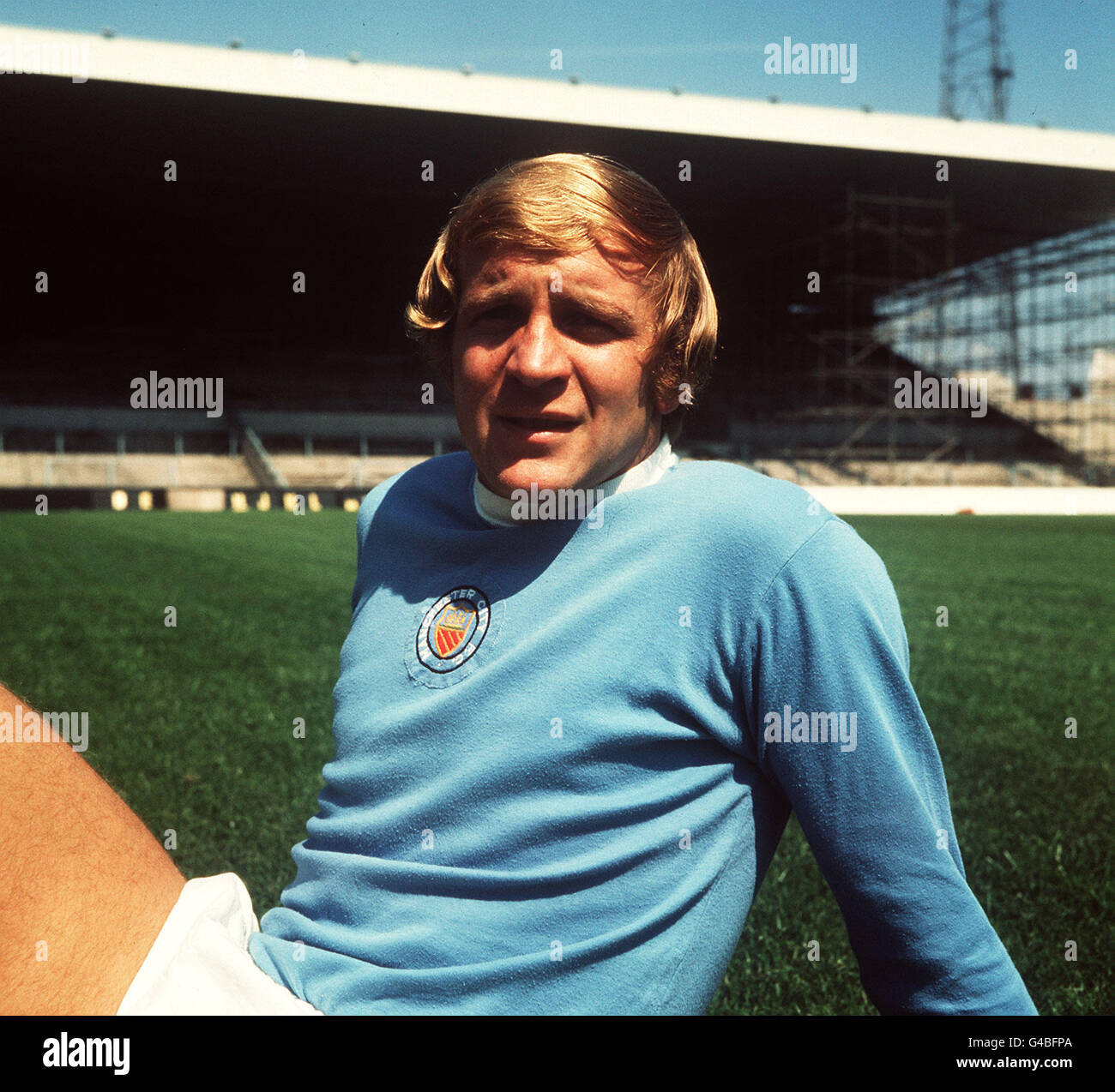 PA NEWS PHOTO AGOSTO 1971 FRANCIS LEE DI MANCHESTER CITY F.C. Foto Stock