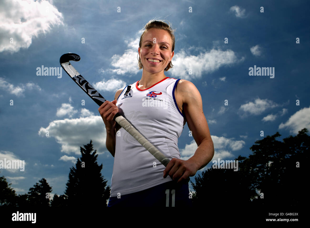 Il capitano della Gran Bretagna Kate Walsh durante una fotocellula all'abbazia di Bisham, Marlow Foto Stock