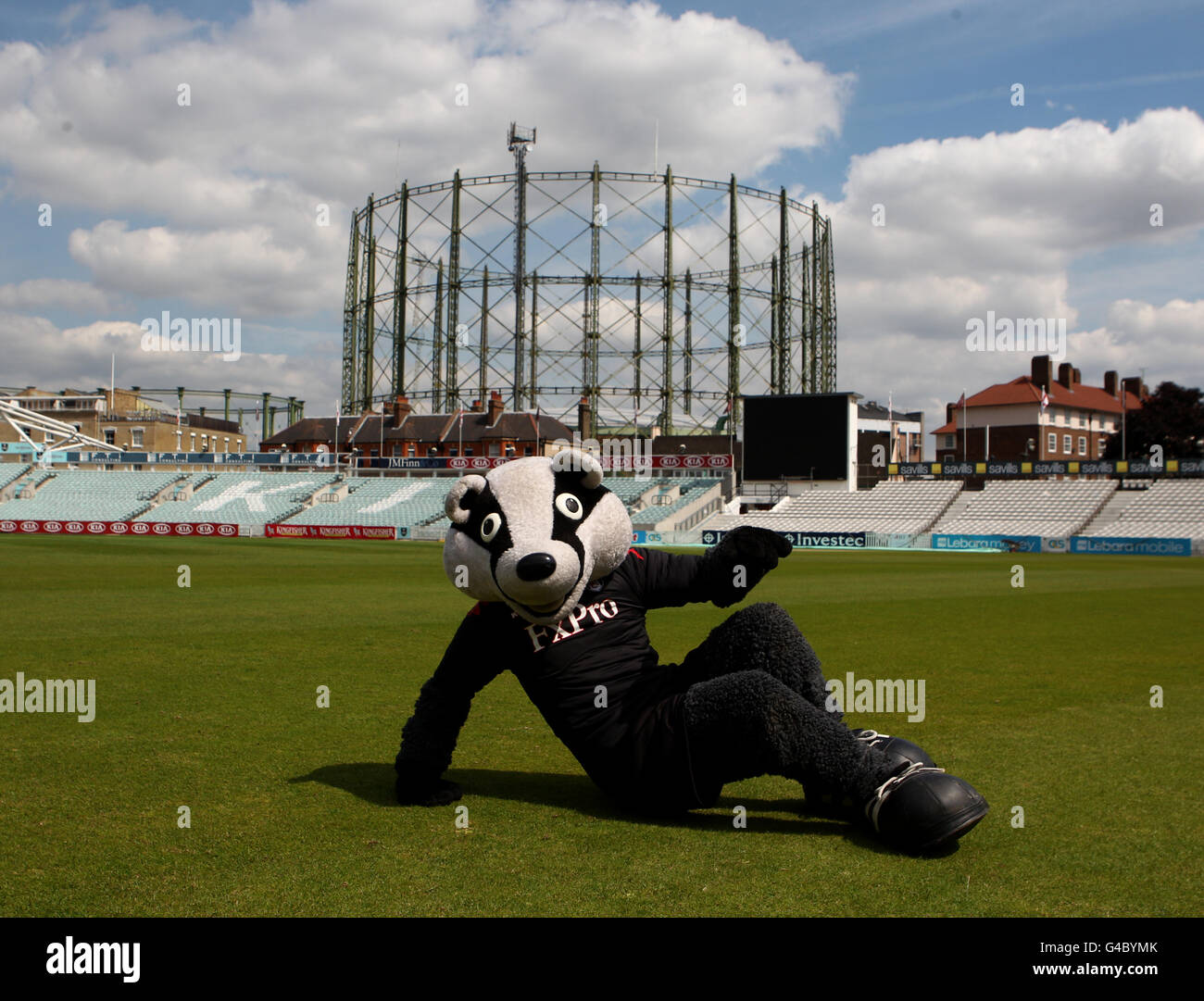 Cricket - mascotte Derby Photocall - Kia ovale Foto Stock