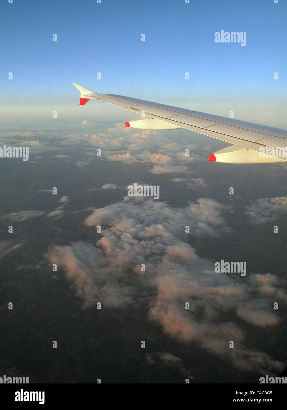 Vista da una finestra di aeromobili Foto Stock