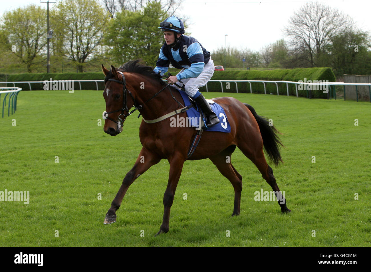 Jockey K T o'Neill su Lone Star state andando a. Posta per la F.B./Bet su toteplacepot a totesport.com Novice Stakes Foto Stock