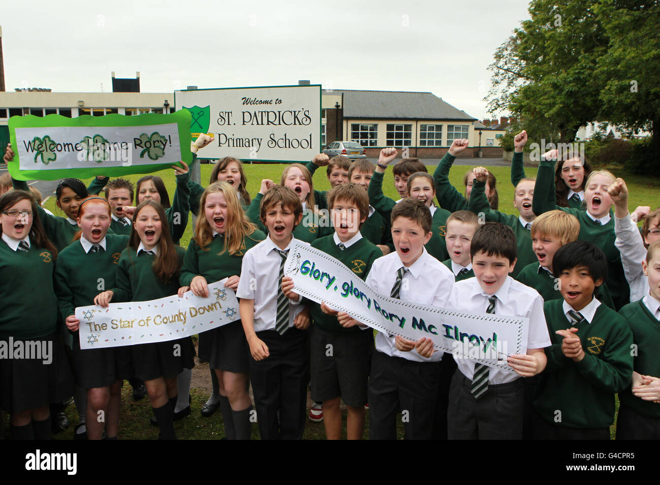 Rory McIlroy vince US Open Foto Stock