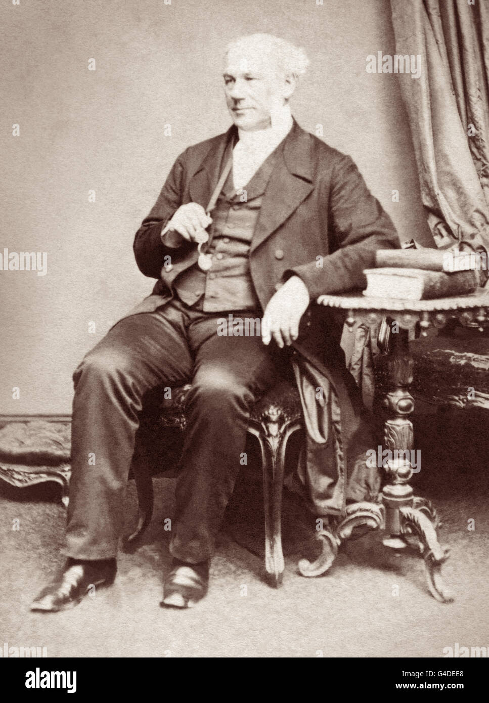 John Venn (1802-1890), cristiani evangelici il ministro e il vicario della Chiesa di San Pietro in Hereford, Regno Unito, era un compassionevole e prolifico riformatore sociale. Suo nonno era Henry Venn (1725-1797), il fondatore della setta di Clapham, influente gruppo evangelico all interno della chiesa di Inghilterra strumentale per l'abolizione del commercio degli schiavi. Suo padre era John Venn (1759-1813), fondatore della Chiesa Società Missionaria (CMS). Suo nipote, John Venn (1834-1923), è stato il matematico, logician e filosofo meglio conosciuto come inventore del diagramma di Venn. Foto Stock