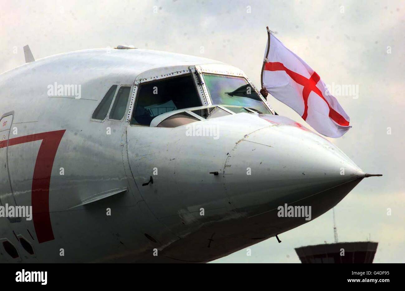 Concorde squadra dell'Inghilterra Foto Stock