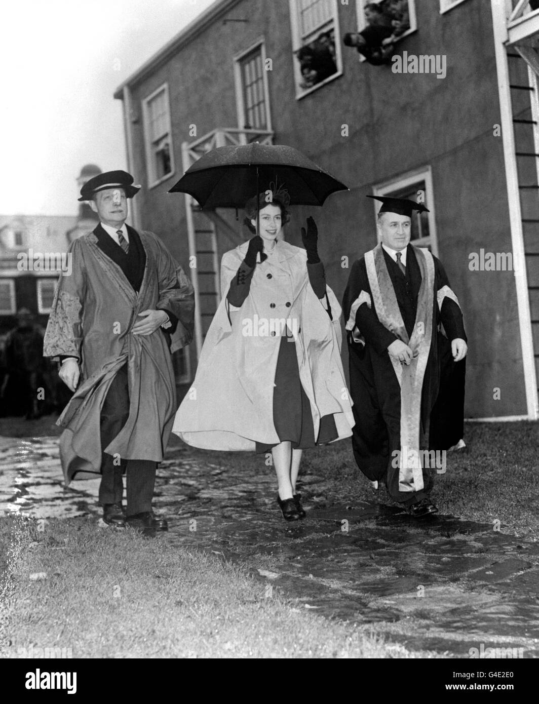 La Principessa Elisabetta visita l'Università di Dalhousie a Halifax, Nuova Scozia. Foto Stock