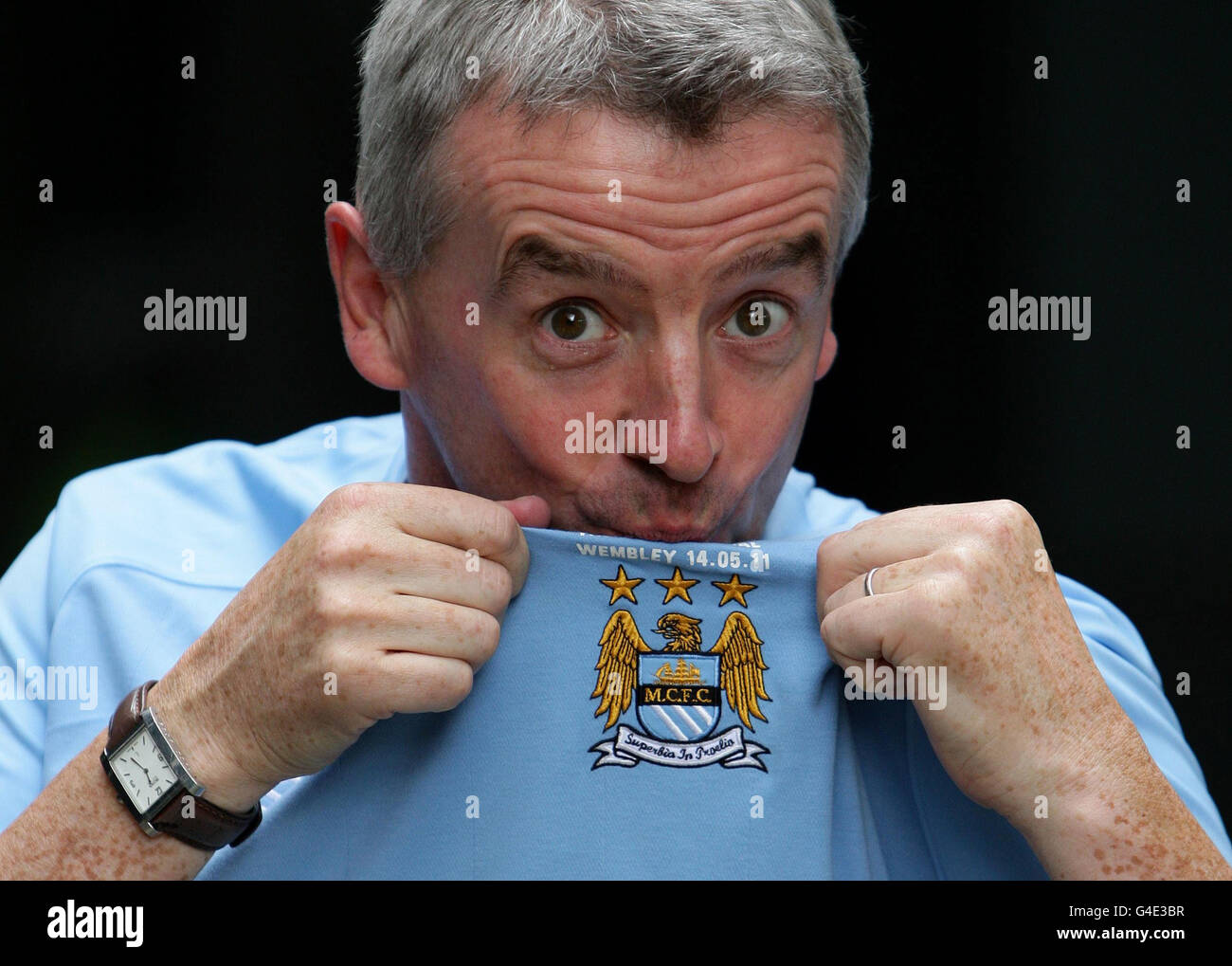 Annuncio di Ryanair Foto Stock