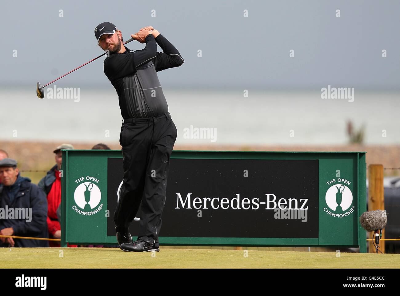 Golf - Campionato aperto 2011 - giorno quattro - Royal St George's. USA Lucas Glover tee off Foto Stock