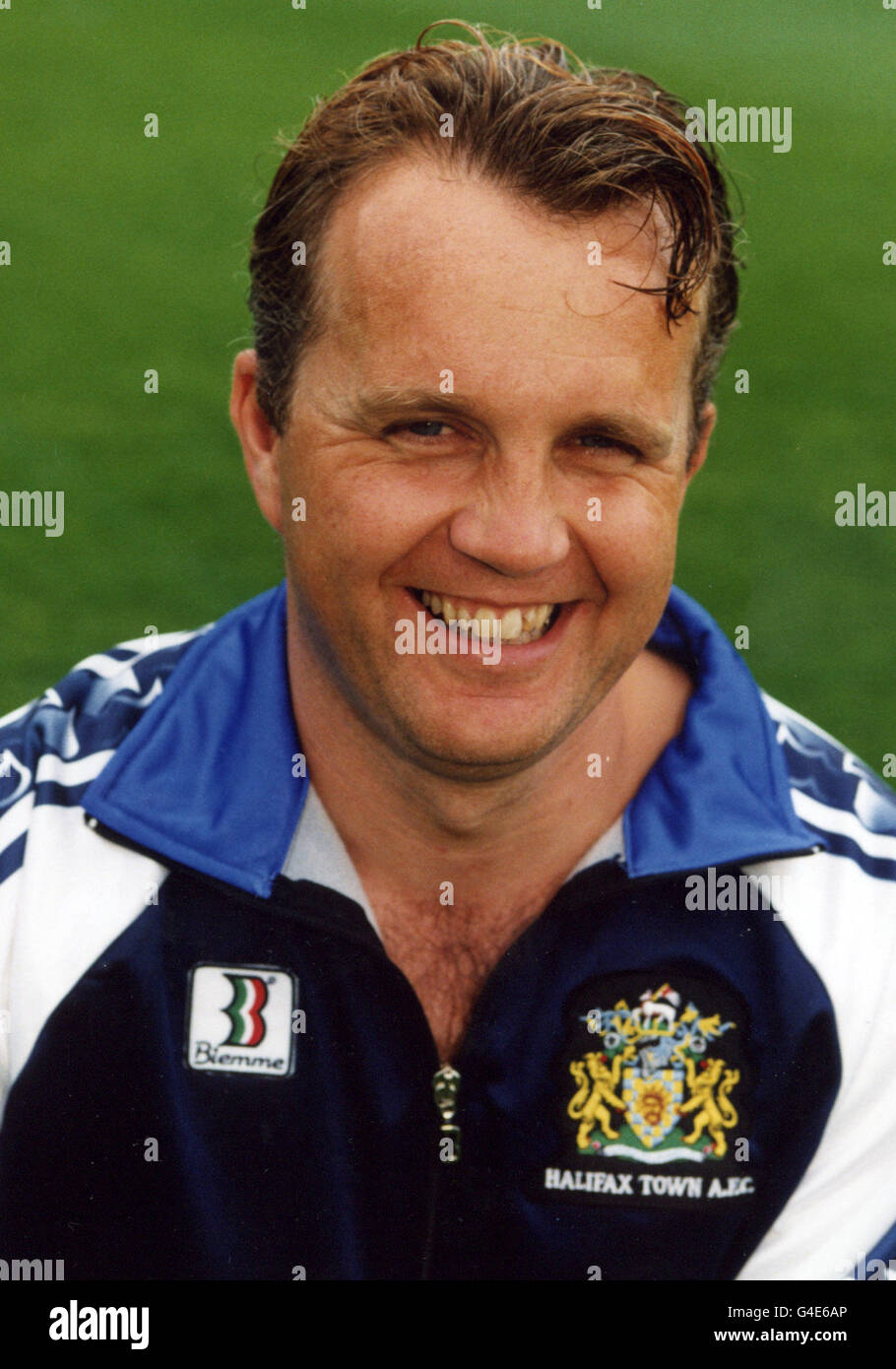 HALIFAX TOWN FC. ANDY MAY DELL'HALIFAX TOWN FOOTBALL CLUB. Foto Stock