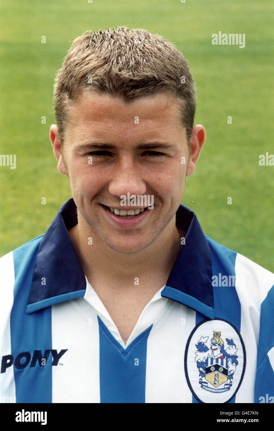 HUDDERSFIELD TOWN FC. PA NEWS PHOTO 25/8/98 CALCIATORE SEAN HESSEY DI HUDDERSFIELD CITTÀ F.C. Foto Stock