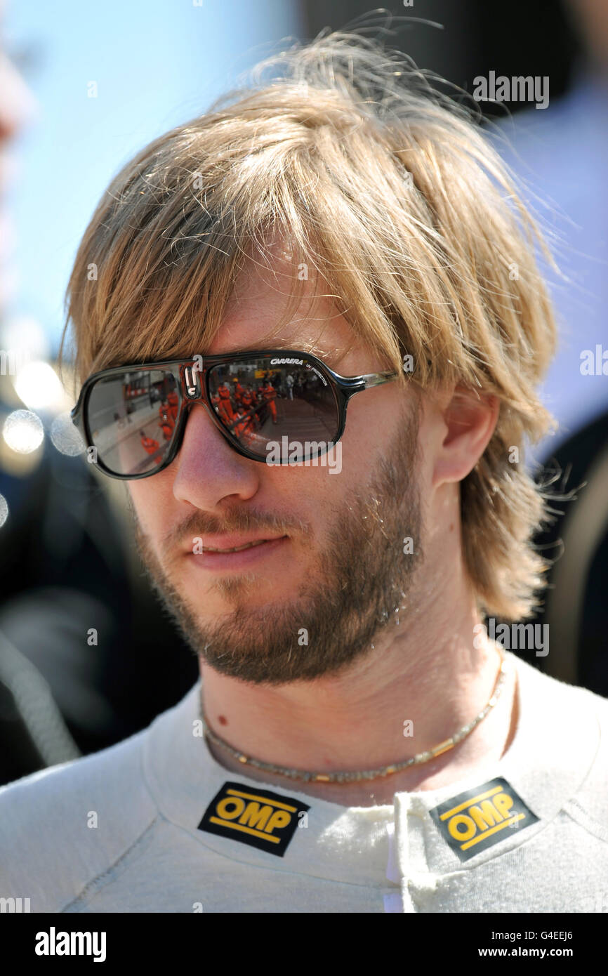 Gare automobilistiche - Campionato del mondo di Formula uno - Gran Premio di Monaco - Qualifiche Day - Monaco. Nick Heidfeld, Team Renault Foto Stock