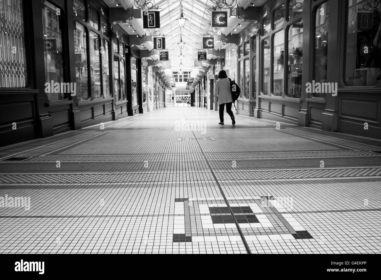 Thorntons Arcade, Leeds, West Yorkshire, Inghilterra. Foto Stock