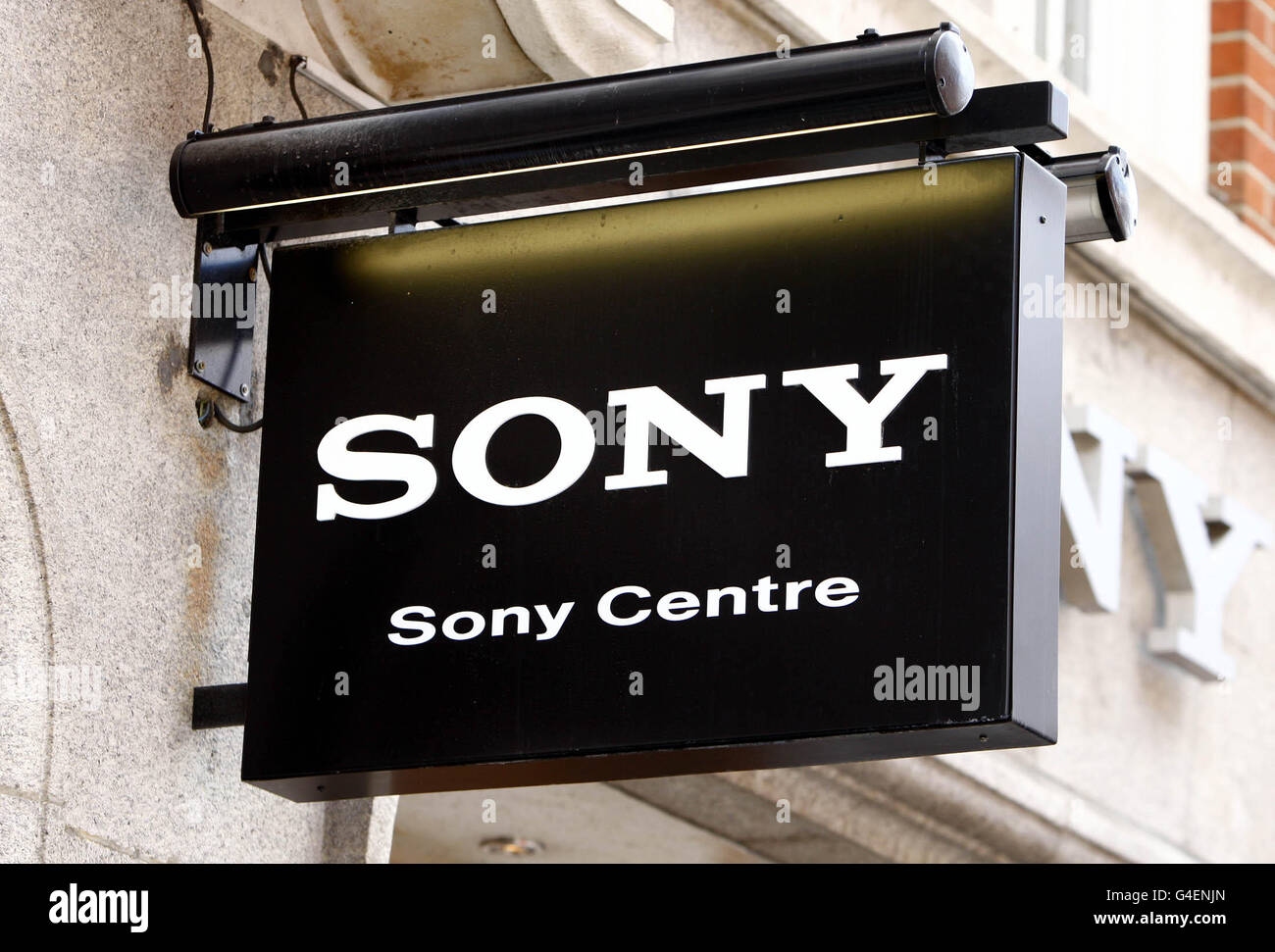 Oxford Street. Un negozio Sony a Oxford Street di Londra. Foto Stock