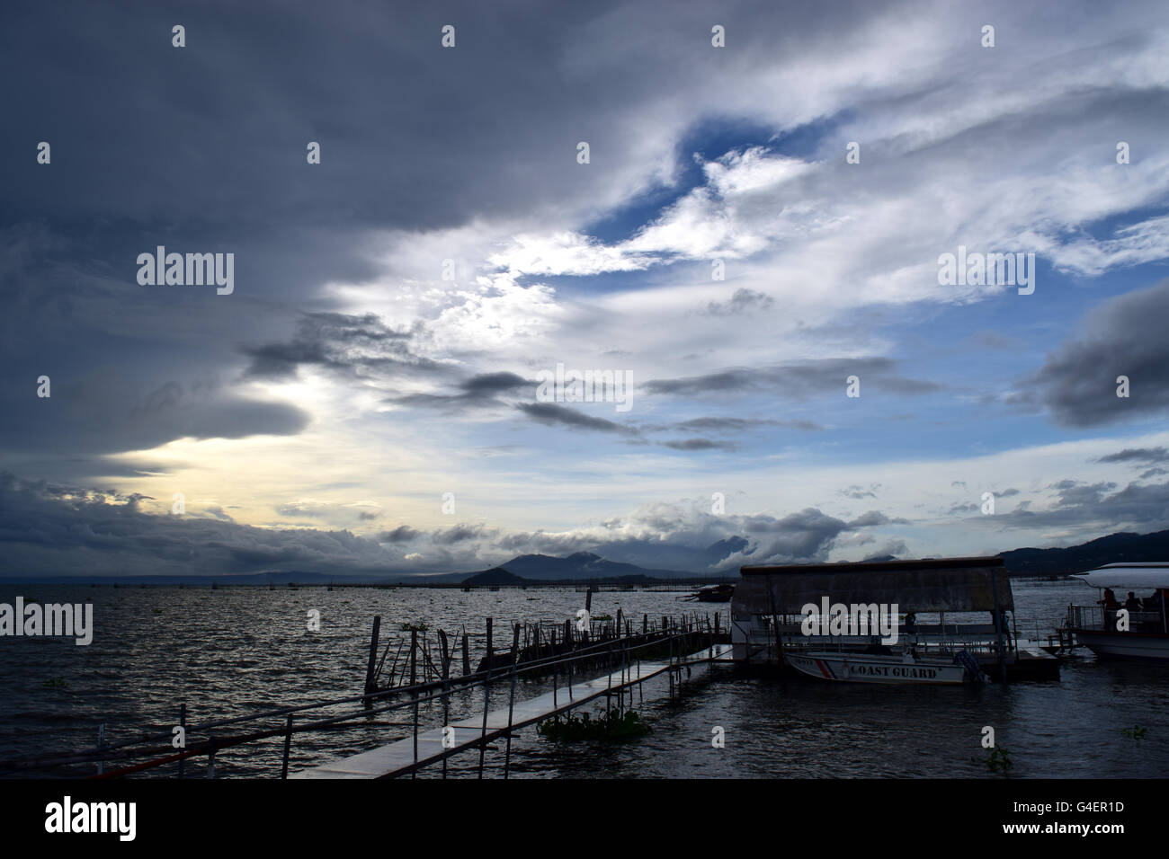 La mattina presto al Bay Foto Stock