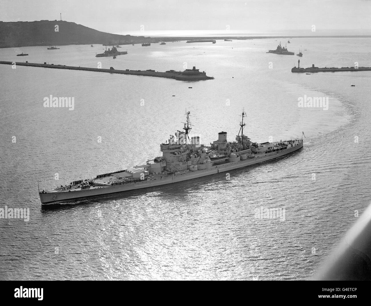 Trasporti - HMS Duke of York - Portland Harbour, Dorset Foto Stock