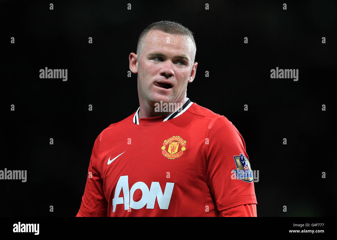 Calcio - Barclays Premier League - Manchester United v Tottenham Hotspur - Old Trafford. Wayne Rooney, Manchester United Foto Stock