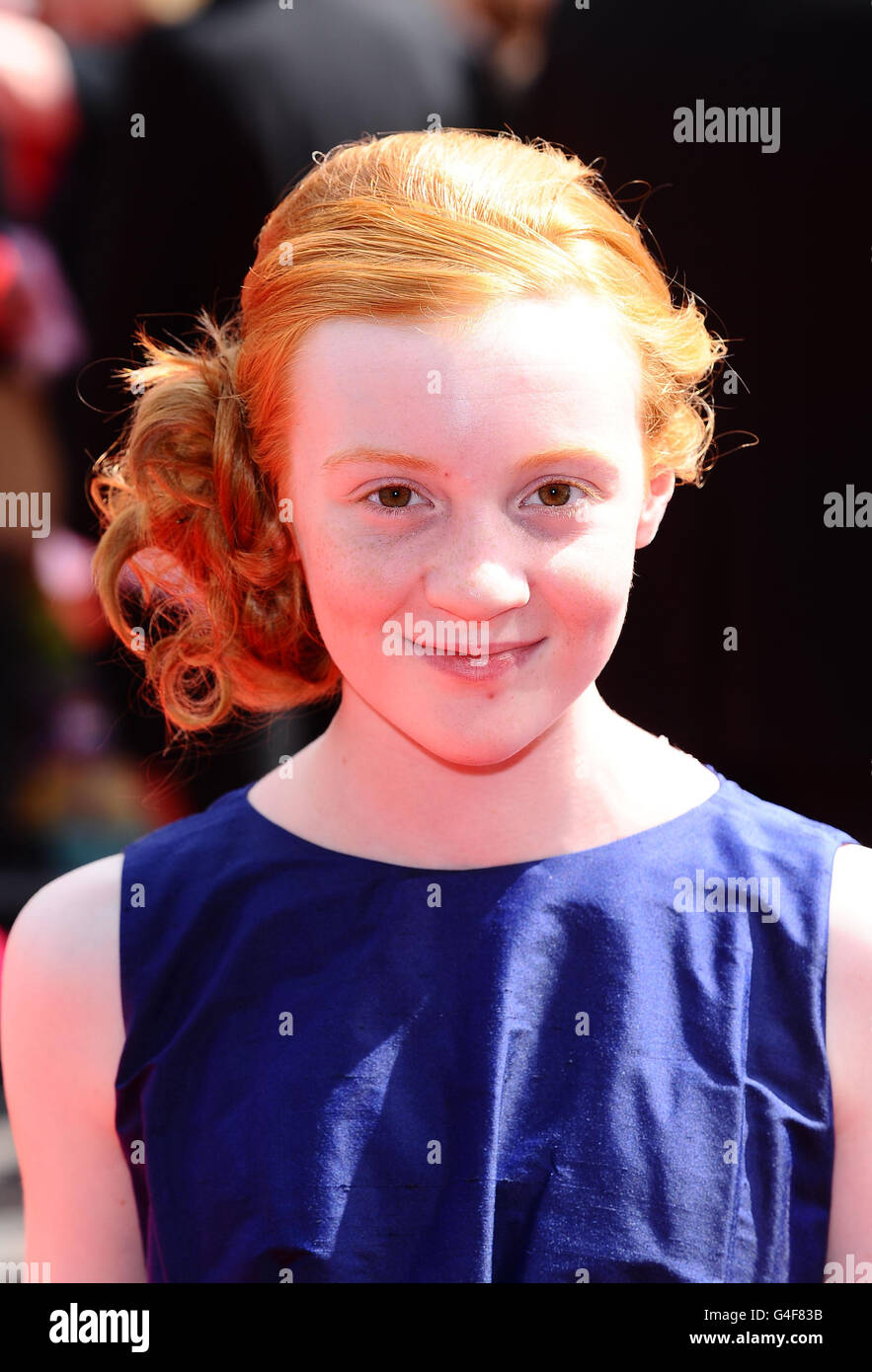 Horrid Henry World Premiere - Londra. Scarlett Stitt arriva alla prima mondiale di Horrid Henry al BFI di Londra. Foto Stock