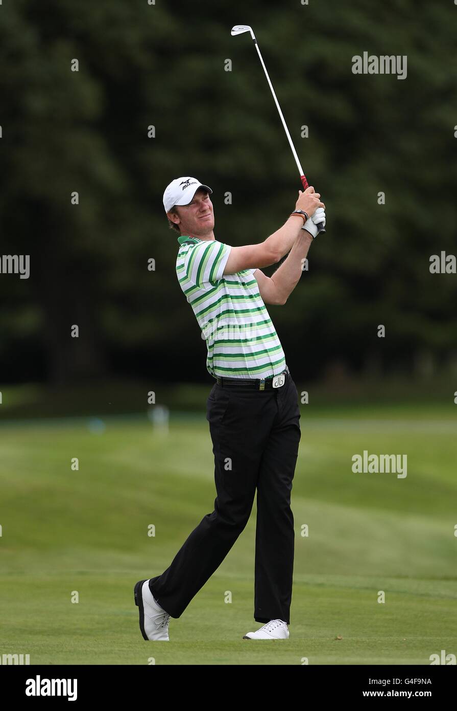 Chris Wood dell'Inghilterra in azione durante il secondo giorno del Irish Open al Killarney Golf and Fishing Club Foto Stock