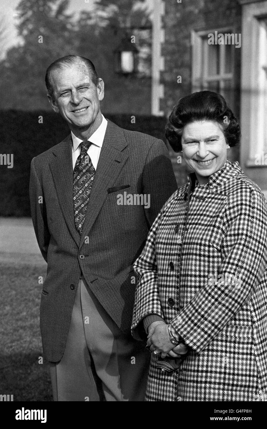 Royalty - Queen Elizabeth II - trentesimo anniversario di adesione - Sandringham Foto Stock