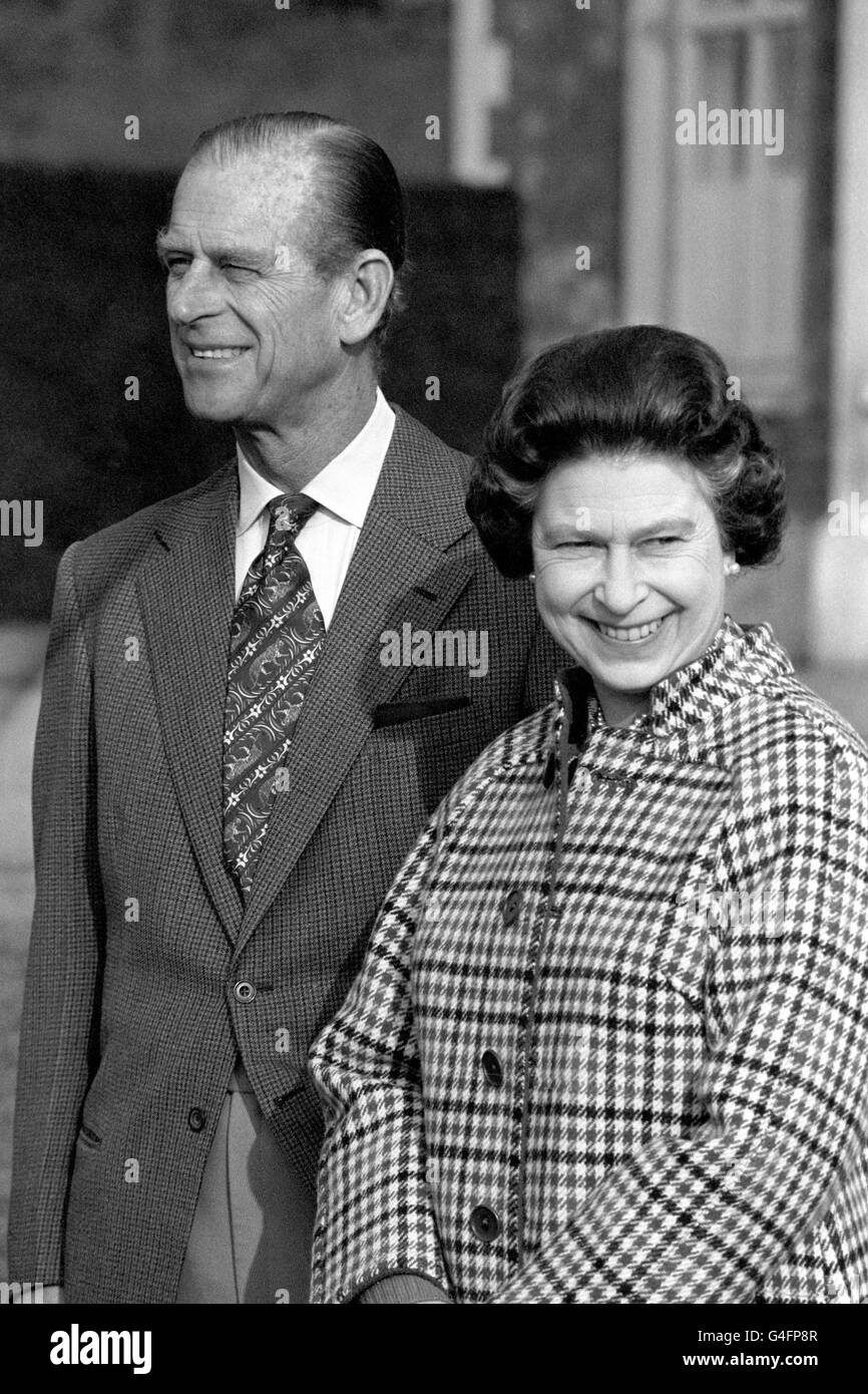 Royalty - Queen Elizabeth II - trentesimo anniversario di adesione - Sandringham Foto Stock
