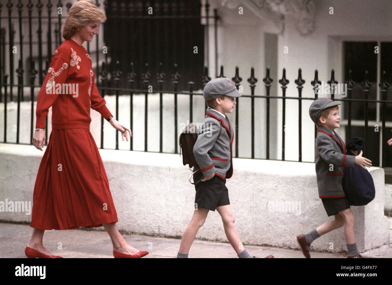 Royalty - il principe Harry a Wetherby School - Notting Hill, Londra Foto Stock