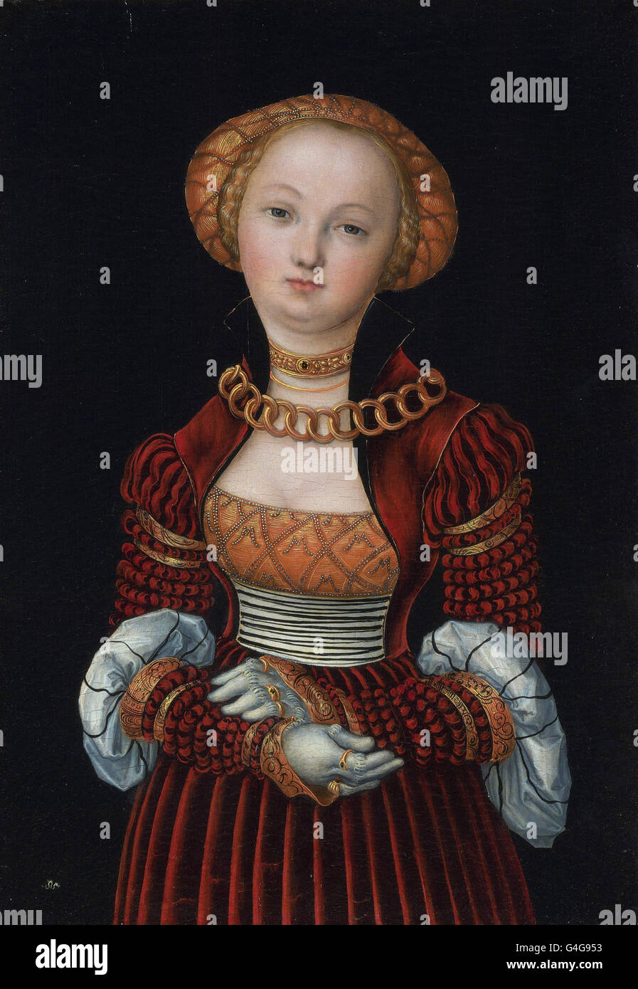 Lucas Cranach il Vecchio - Ritratto di una donna Foto Stock