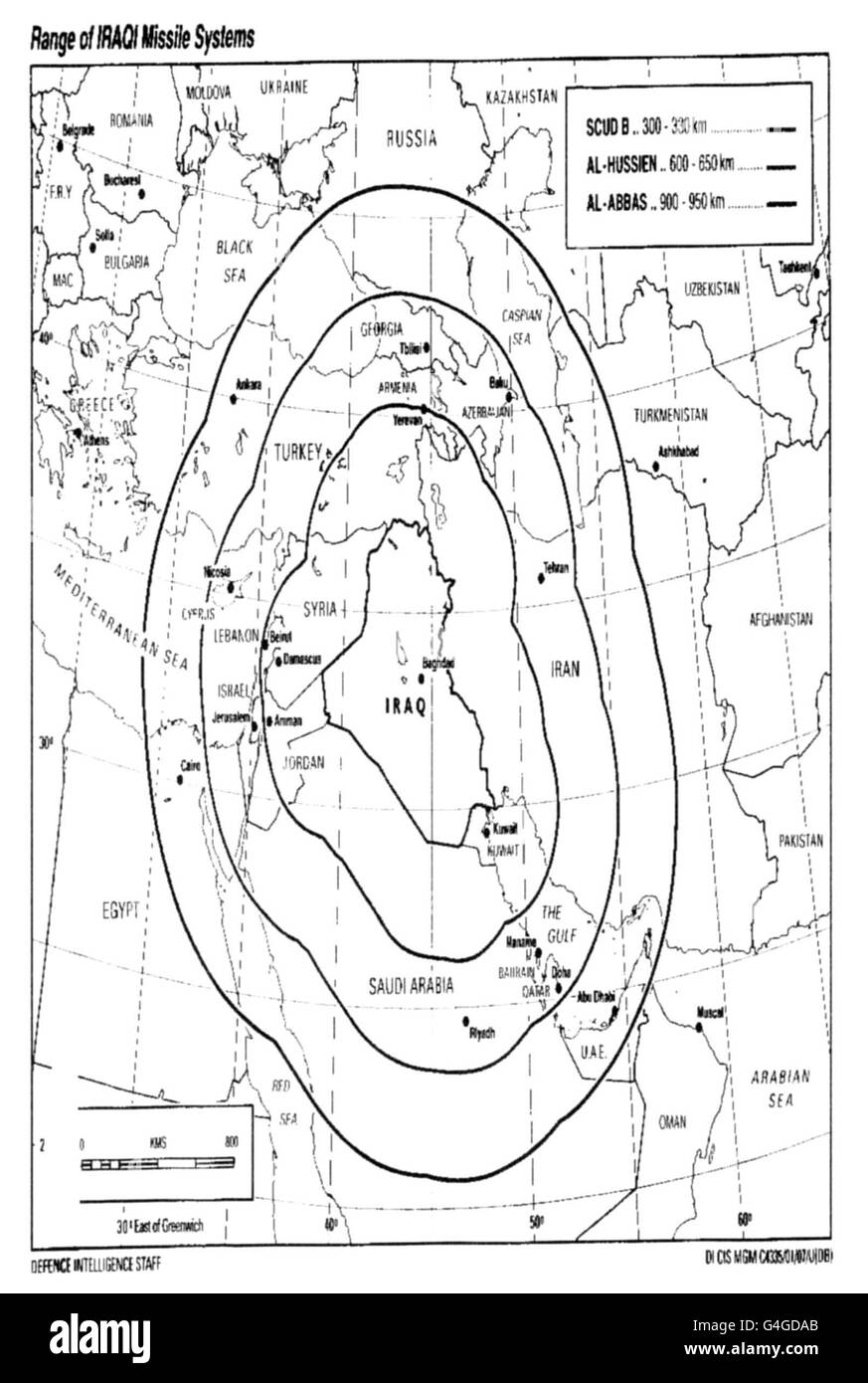 Un secondo documento rilasciato da Downing Street questa sera (mercoledì) in seguito all'annuncio dei primi ministri sulla situazione irachena. Foto Stock
