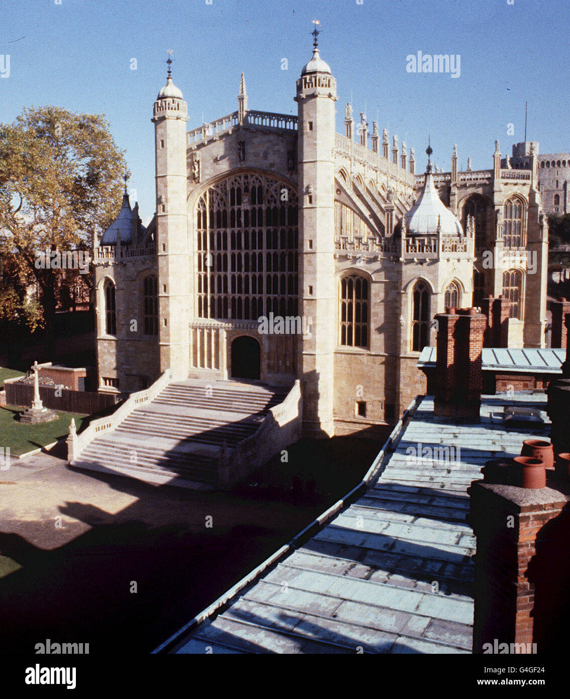 La Cappella di San Giorgio. al Castello di Windsor Foto Stock