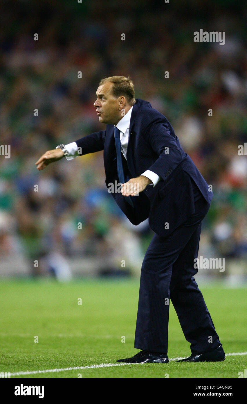 Soccer - UEFA Euro 2012 - Qualifiche - Gruppo B - Repubblica di Irlanda v Slovacchia - Aviva Stadium Foto Stock