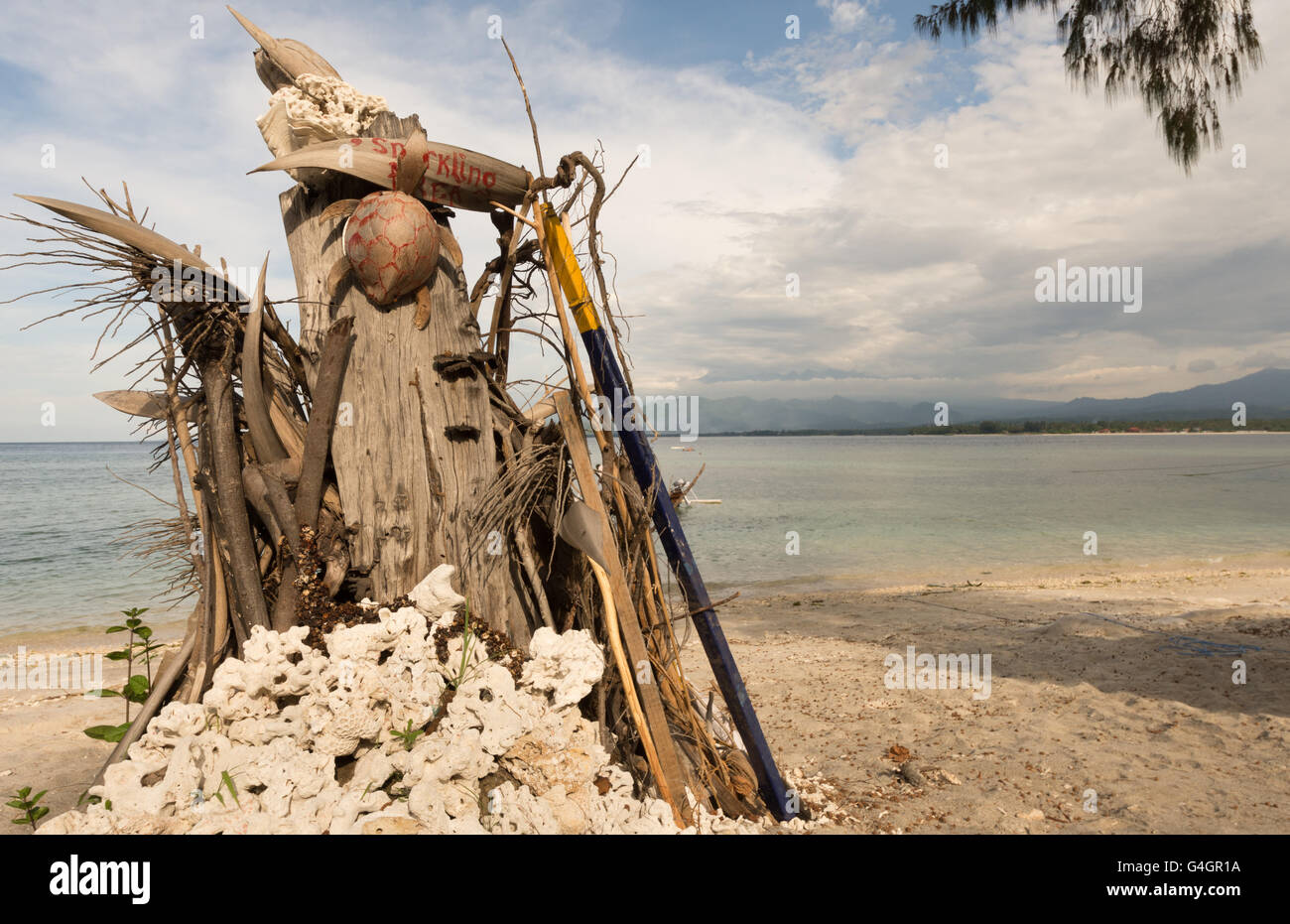 Glli aria isola nei pressi di Bali e Lombok Indonesia 2016 Foto Stock