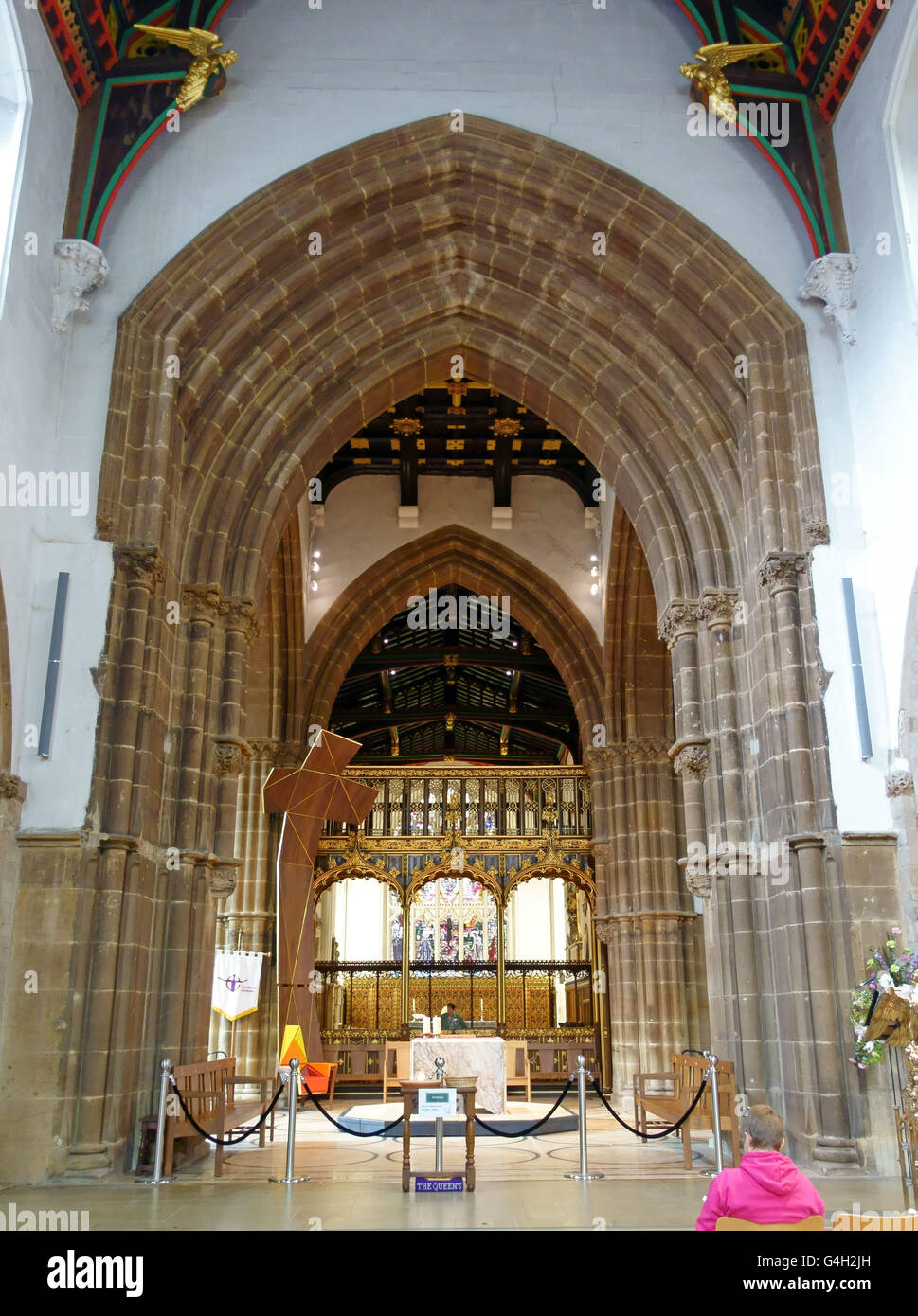 Cattedrale di Leicester, Inghilterra Foto Stock