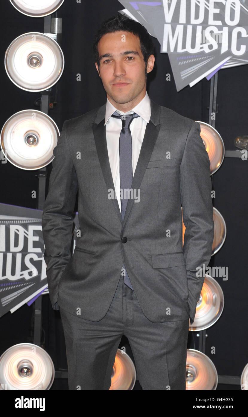Pete Wentz arriva al MTV Video Music Awards 2011 al Nokia Theatre L.A. VIVE a Los Angeles, Stati Uniti. Foto Stock
