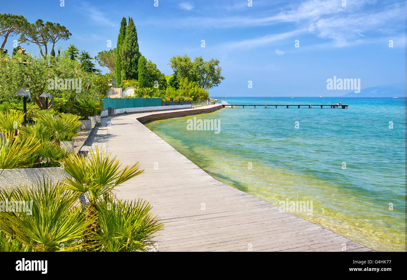 Lago di Garda, Sirmione, Lombardia, Italia Foto Stock