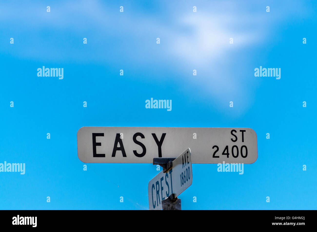 Easy Street a San Leandro in California Foto Stock