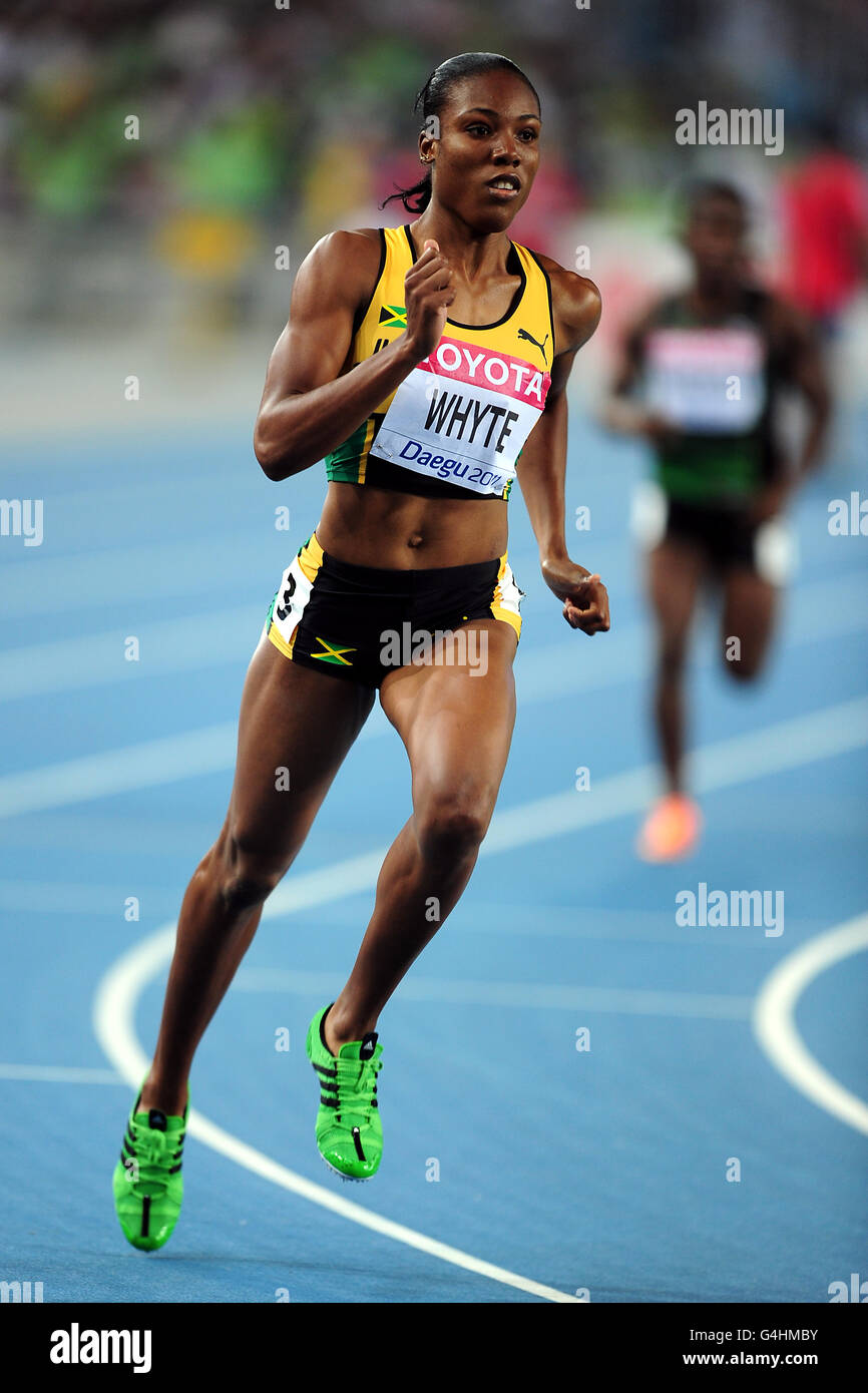 Atletica - Campionati del mondo IAAF 2011 - giorno due - Daegu. Rosemarie Whyte della Giamaica compete nei 400 metri Foto Stock