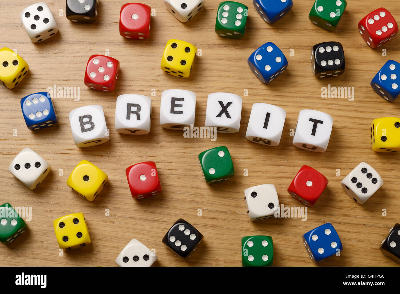 Still Life studio Concetto di immagine per il Regno Unito referendum sull' adesione all' Unione europea Foto Stock
