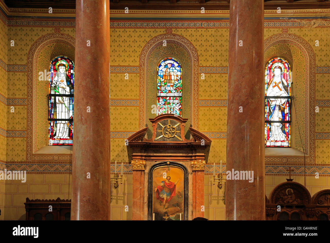 Ungheria Veszprém St Michael Cattedrale interno Foto Stock