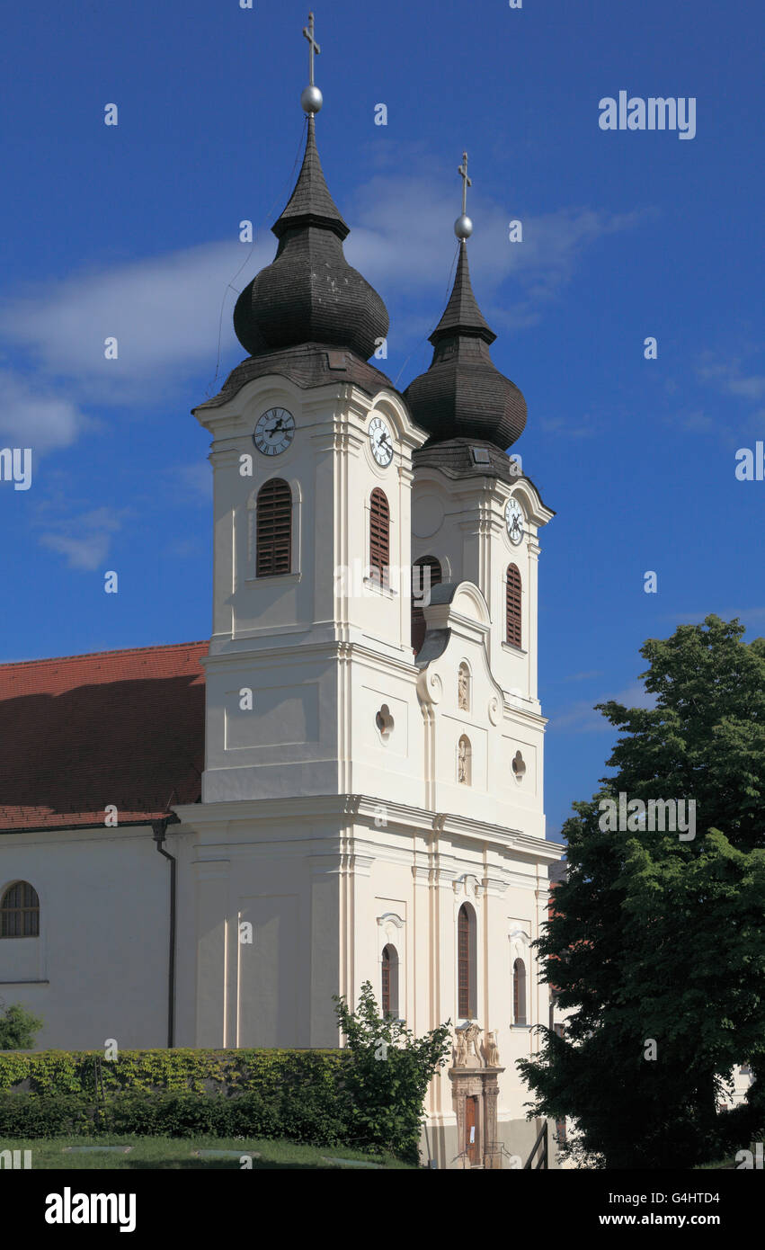 Ungheria, Tihany, Chiesa abbaziale, Foto Stock