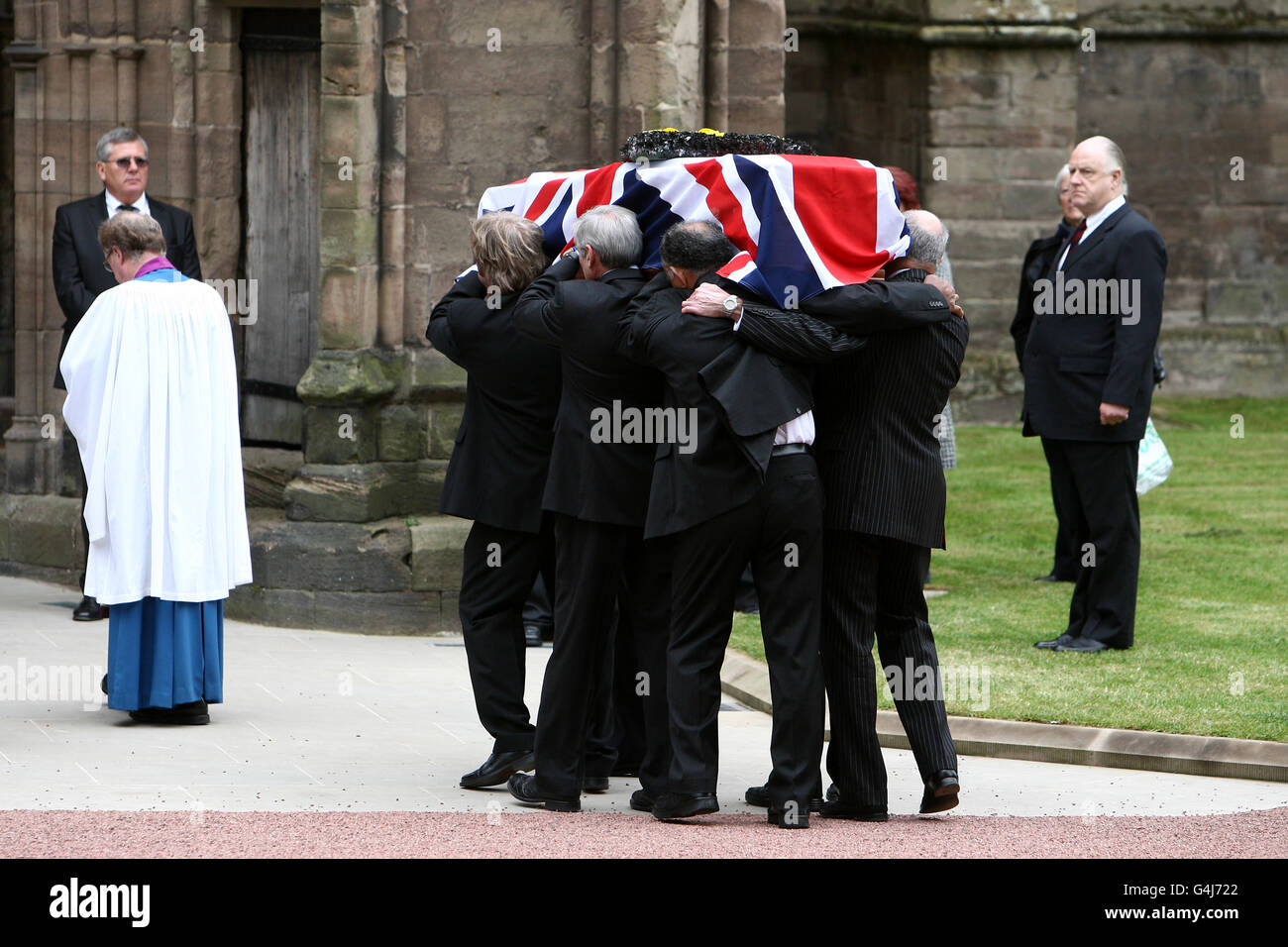 John McAleese funerale Foto Stock