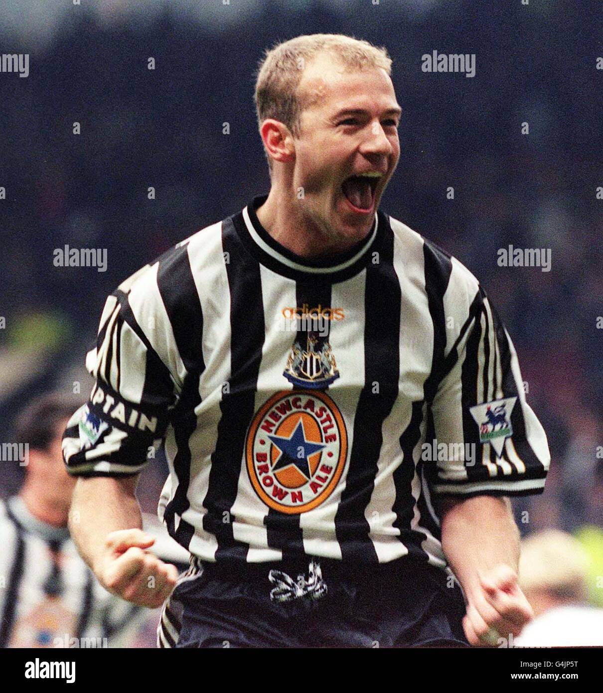 Shearer gioia/FA semi-finale Foto Stock