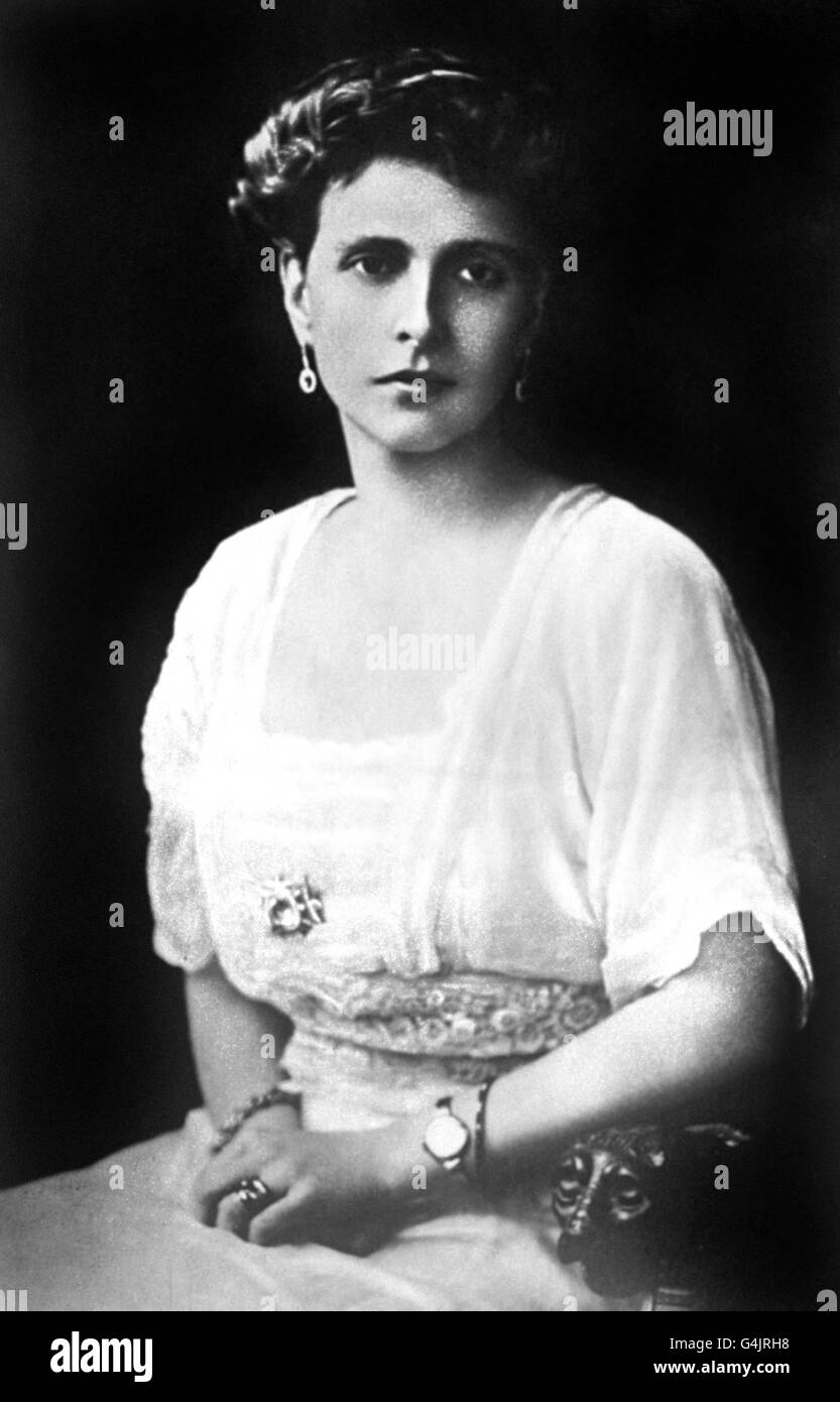Principessa Andrew di Grecia che ha partecipato alle nozze di suo fratello Lord Louis Mountbatten. Foto Stock