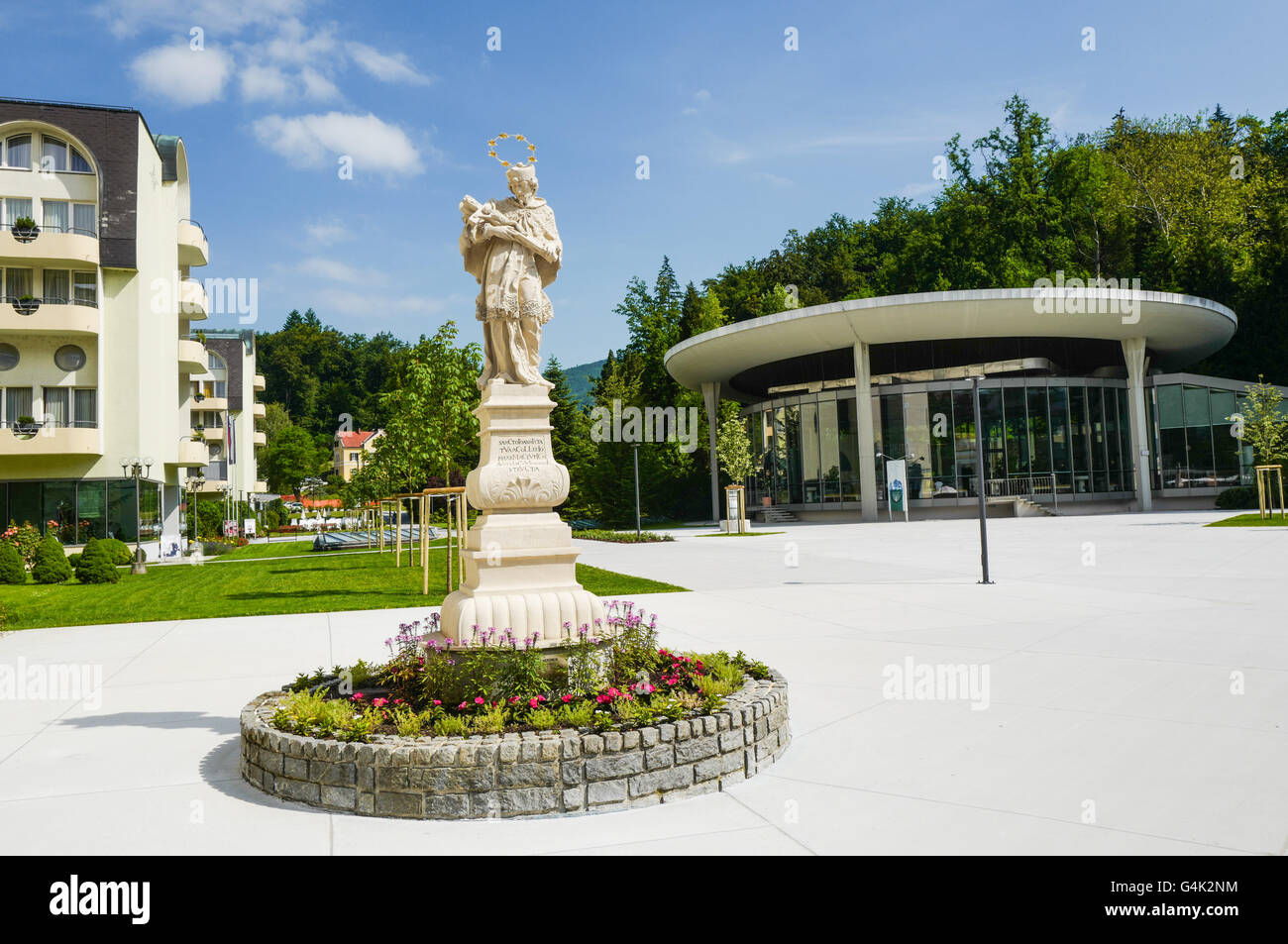La piazza principale di Rogaska Slatina, Slovenia Foto Stock